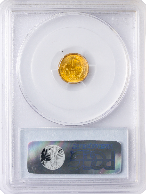 1849 Gold $1 PCGS MS63 CAC 1849 Gold $1 PCGS MS63 CAC