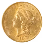 1875-S $20 Liberty Granite Lady PCGS AU55 CAC