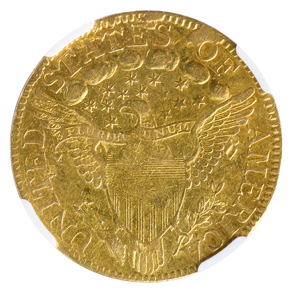 1798 $5 Draped Bust Large ,8 13 Star PCGS AU53 CAC 1798 $5 Draped Bust Large ,8 13 Star PCGS AU53 CAC