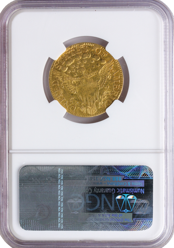 1798 $5 Draped Bust Large ,8 13 Star PCGS AU53 CAC 1798 $5 Draped Bust Large ,8 13 Star PCGS AU53 CAC