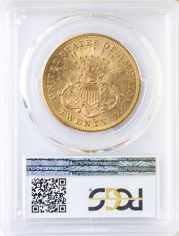 1876-S $20 Liberty PCGS MS60