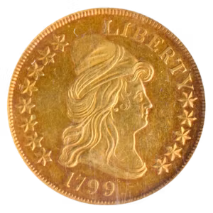 1799 $10 Draped Bust Large Eagle NGC MS61 CAC