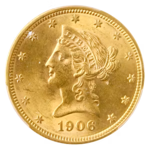 1906-O $10 Liberty PCGS MS63 CAC