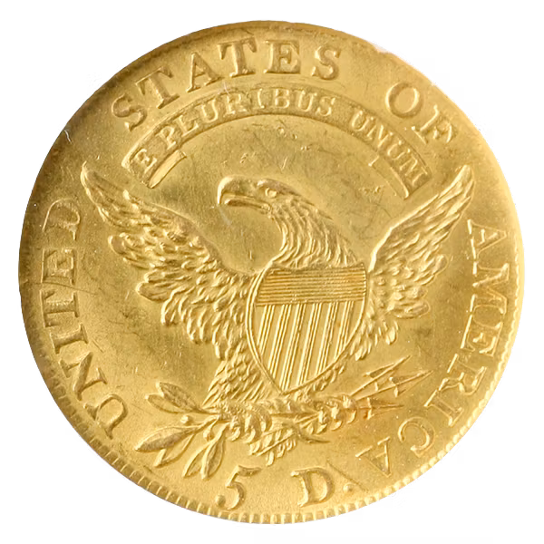 1810 $5 Capped Bust Small Date Tall 5 NGC MS62 1810 $5 Capped Bust Small Date Tall 5 NGC MS62