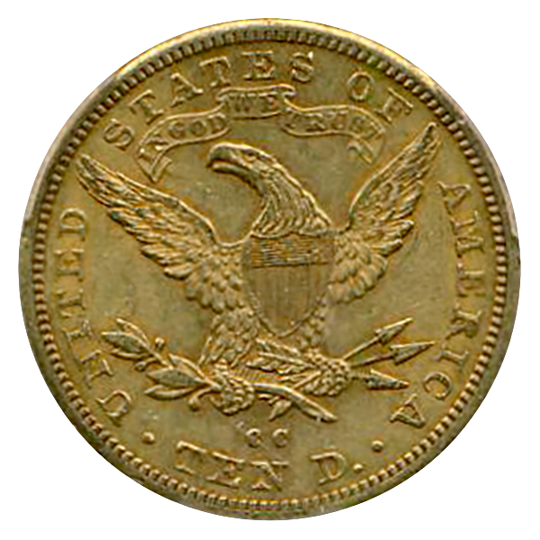1893-C $10 Liberty PCGS AU53 CAC 1893-C $10 Liberty PCGS AU53 CAC