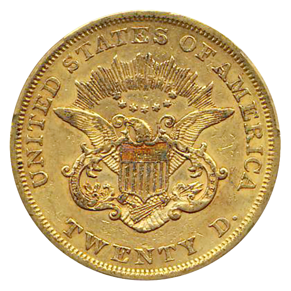 1864 $20 Liberty PCGS AU53 CAC 1864 $20 Liberty PCGS AU53 CAC