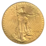 1910 $20 Saint Gaudens PCGS MS65 CAC