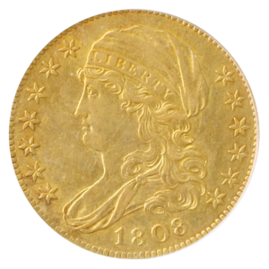 1808 $5 Capped Bust PCGS AU55