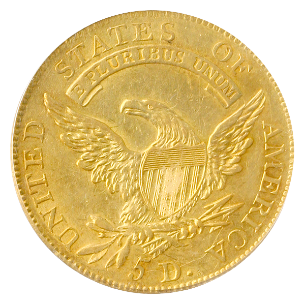 1808 $5 Capped Bust PCGS AU55