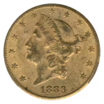 1883-CC $20 Liberty CACG MS60