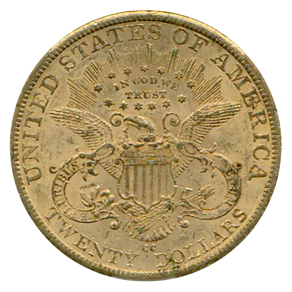 1883-CC $20 Liberty CACG MS60