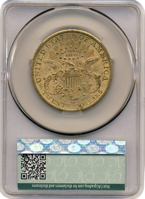 1883-CC $20 Liberty CACG MS60