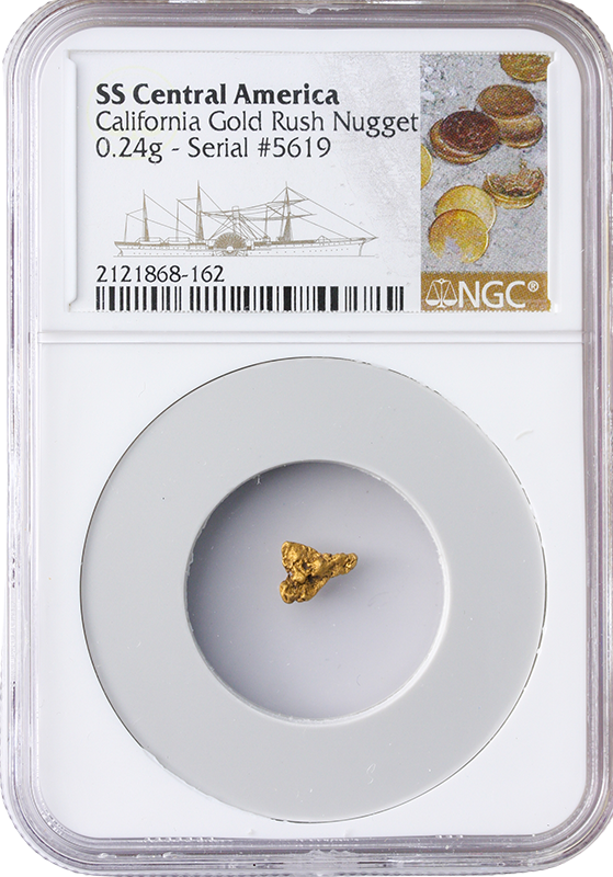 S.S. Central America Gold Nugget - .24 Grains