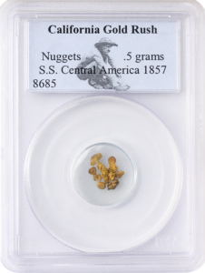 S.S. Central America Gold Nugget - .5 Grams