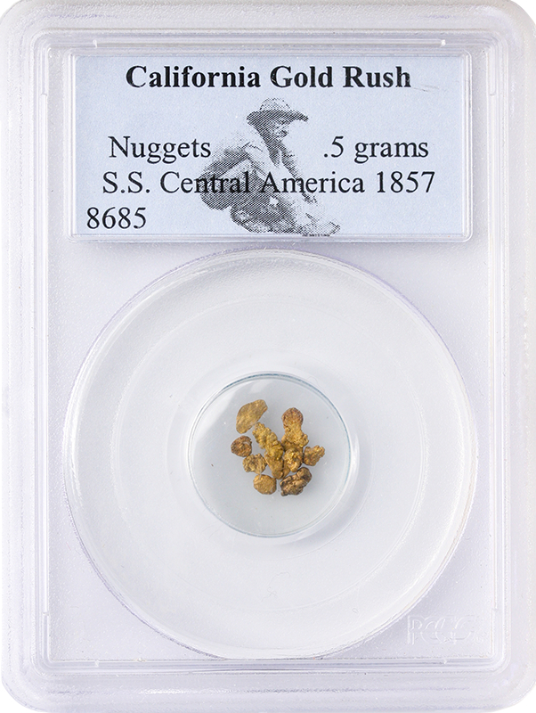 S.S. Central America Gold Nugget - .5 Grams