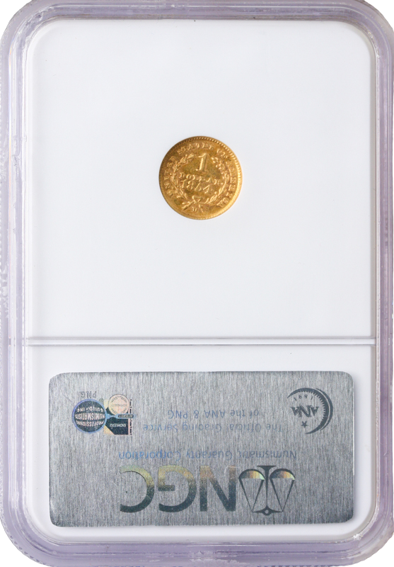 1854-D $1 Gold NGC AU58 CAC 1854-D $1 Gold NGC AU58 CAC