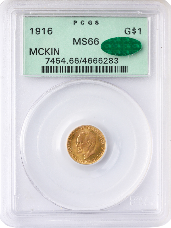 1916 McKinley $1 PCGS MS66 CAC 1916 McKinley $1 PCGS MS66 CAC