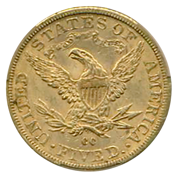 1891-CC $5 Liberty CACG MS62