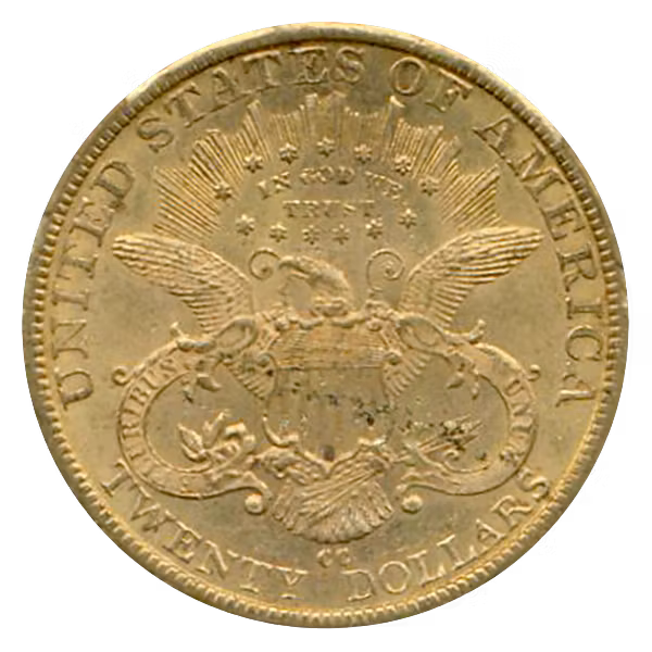 1882-CC $20 Liberty CACG AU58