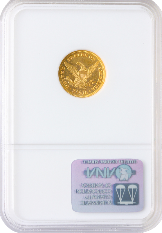 1885 $2.50 Liberty NGC AU58