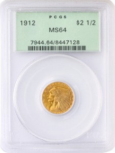 1912 $2.50 Indian PCGS MS64