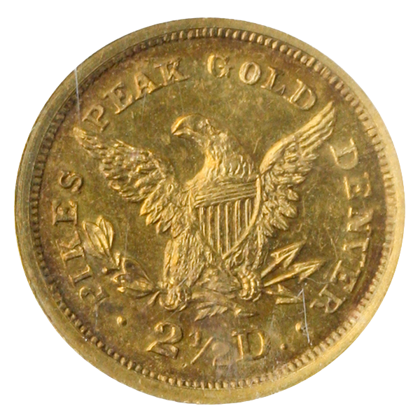 1860 $2.50 Clark Gruber PCGS MS61 CAC 1860 $2.50 Clark Gruber PCGS MS61 CAC