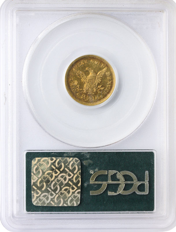 1860 $2.50 Clark Gruber PCGS MS61 CAC 1860 $2.50 Clark Gruber PCGS MS61 CAC