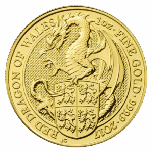 1 oz. Gold Royal Mint Queen's Beast (Dates/Designs Vary)