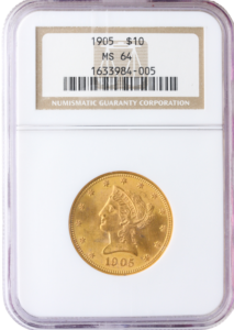 1905 $10 Liberty NGC MS64