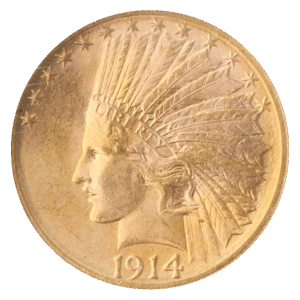 1914-D $10 Indian NGC MS65 CAC