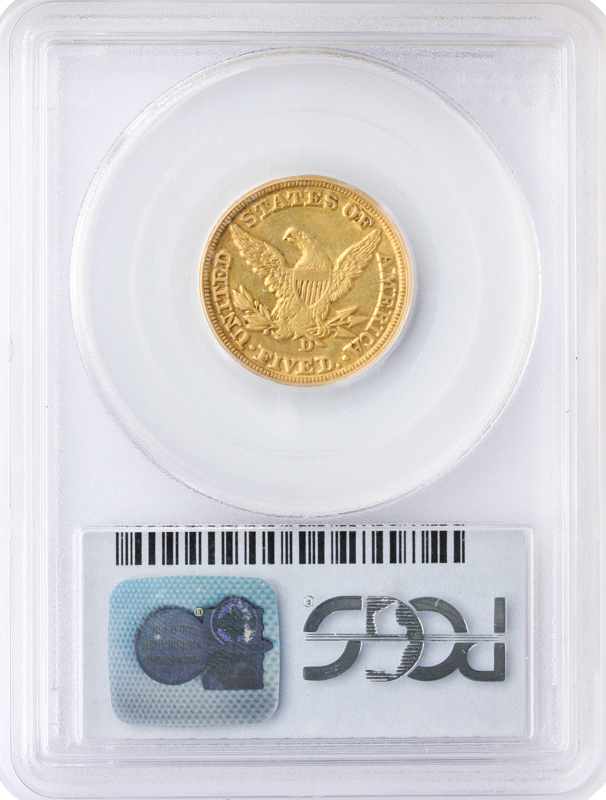 1854-D $5 Liberty PCGS AU55