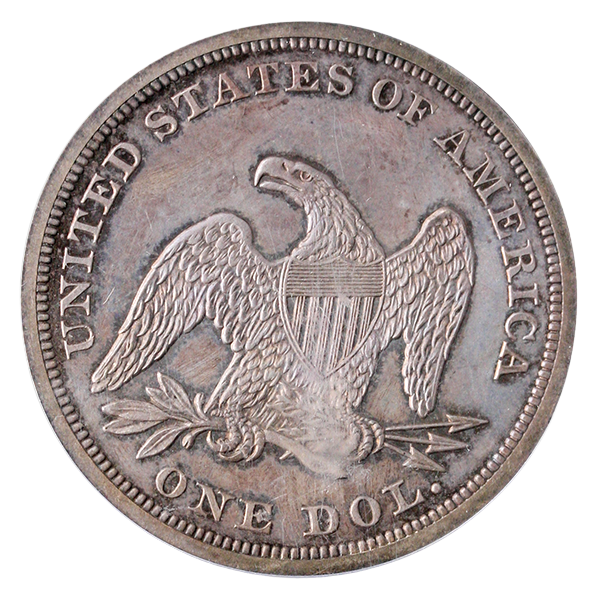1863 Seated Liberty $1 PCGS PR64 CAC 1863 Seated Liberty $1 PCGS PR64 CAC