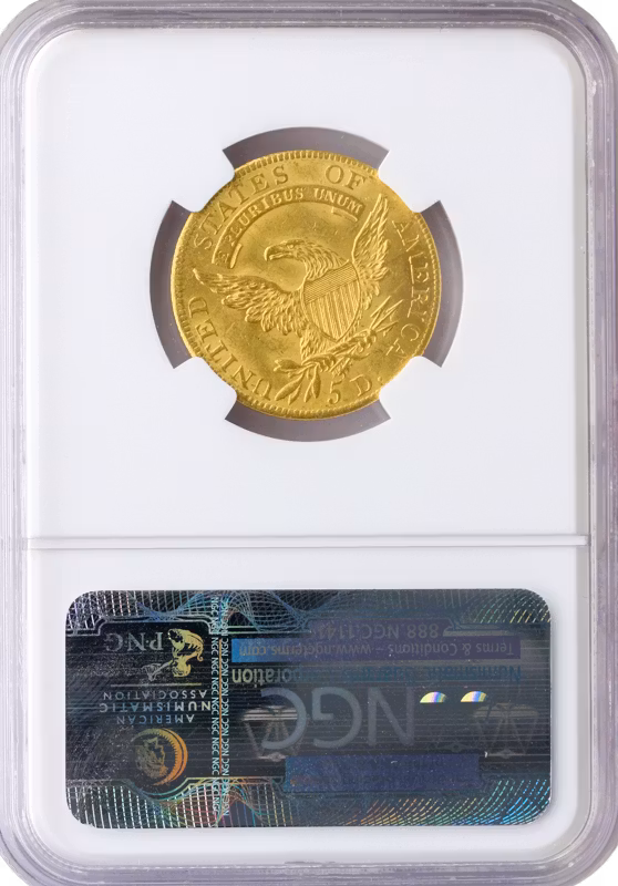 1807 $5 Capped Bust NGC MS63 CAC 1807 $5 Capped Bust NGC MS63 CAC