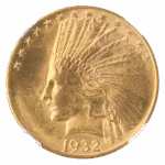 1932 $10 Indian NGC MS63 CAC