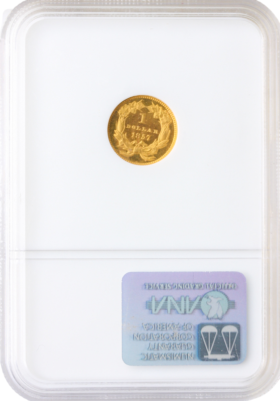 1857 Gold $1 Type III NGC PR65 1857 Gold $1 Type III NGC PR65