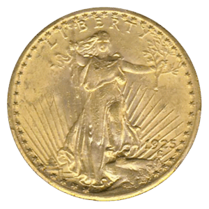 1925-S $20 Saint Gaudens PCGS MS61 CAC