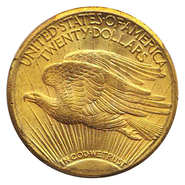 1925-S $20 Saint Gaudens PCGS MS61 CAC
