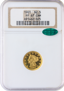 1901 $2.50 Liberty NGC PR67 Cameo