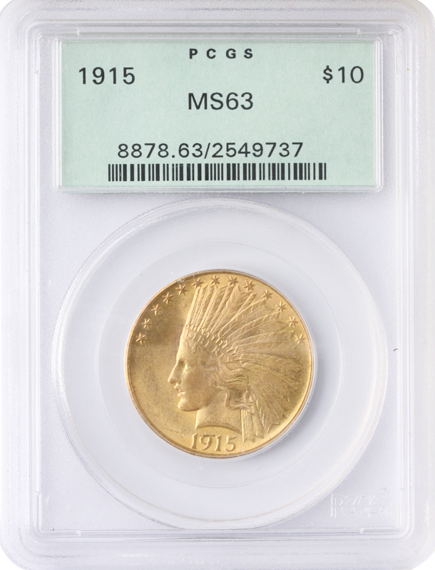 1915 $10 Indian PCGS MS63 1915 $10 Indian PCGS MS63