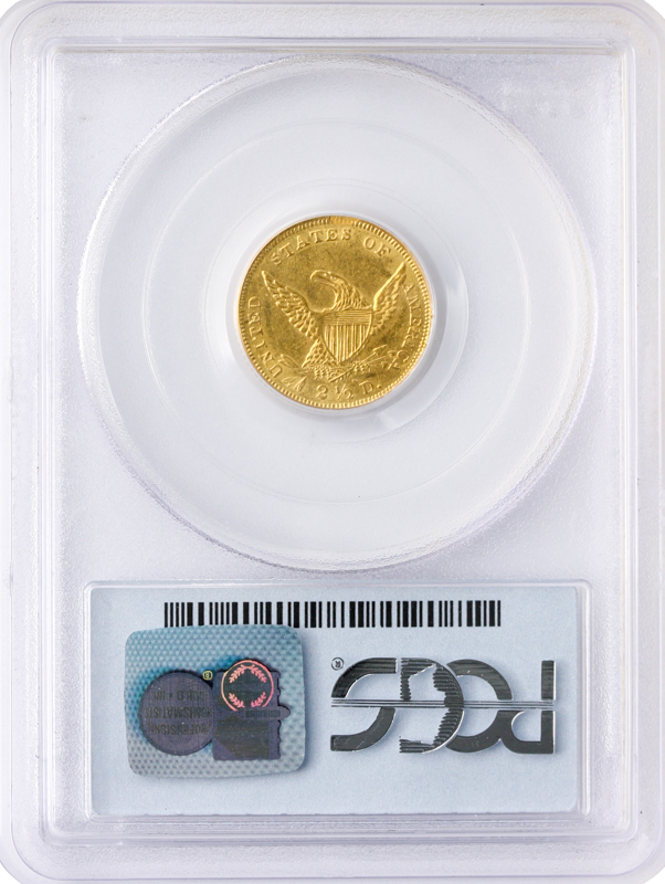 1839-D $2 1/2 Classic Hed PCGS AU58