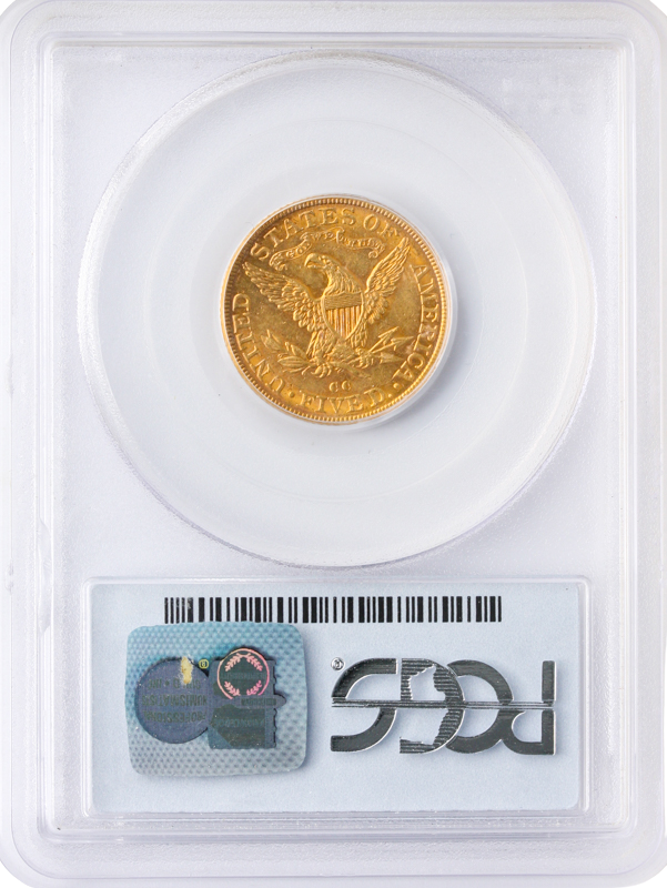 1892-CC $5 Liberty PCGS MS61