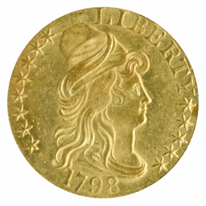 1798 $5 Draped Bust Small 8 PCGS MS61 CAC