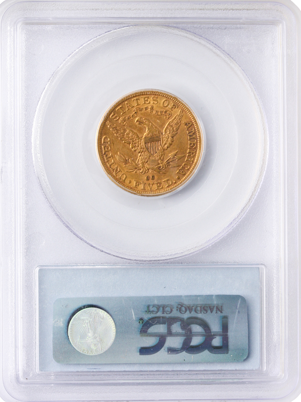 1882-CC $5 Liberty PCGS AU53 CAC 1882-CC $5 Liberty PCGS AU53 CAC