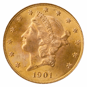 1901 $20 Liberty PCGS MS65 CAC