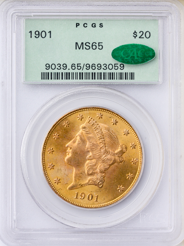 1901 $20 Liberty PCGS MS65 CAC