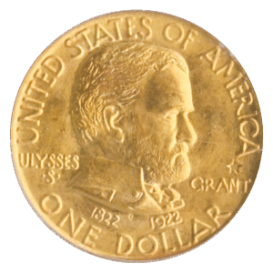 1922 Grant $1 With Star PCGS MS67 CAC