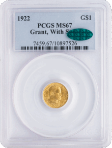 1922 Grant $1 With Star PCGS MS67 CAC