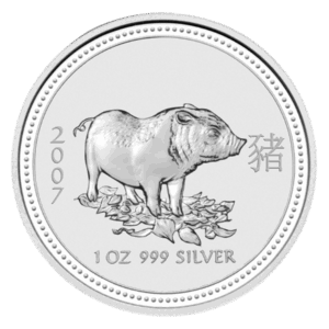 1 oz. Silver Perth Mint Lunar Coin (Years/Designs Vary)