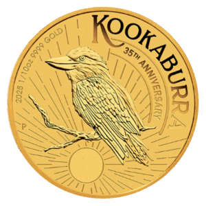 2025 1/10 oz. 35th Anniversary Perth Mint Gold Kookaburra
