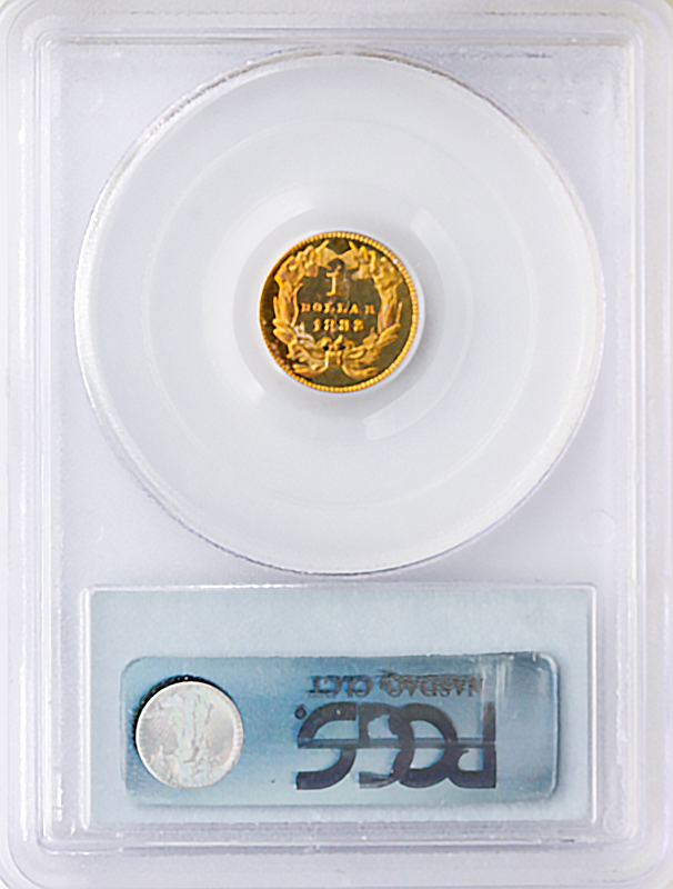 1882 Gold $1 Type III PCGS PR64 CAC Deep Cameo
